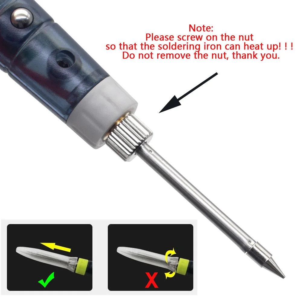 Portable USB Soldering Iron Electric Heating Tools Rework with Indicator Light Handle Welding Gun BGA Electronics Repair Tool