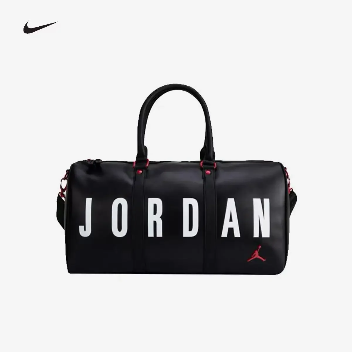 Nike Unisex Sports Duffle Bag, Large Capacity Multi-pocket Travel Gym Training Outdoor Luggage Bag JD2343014AD-001