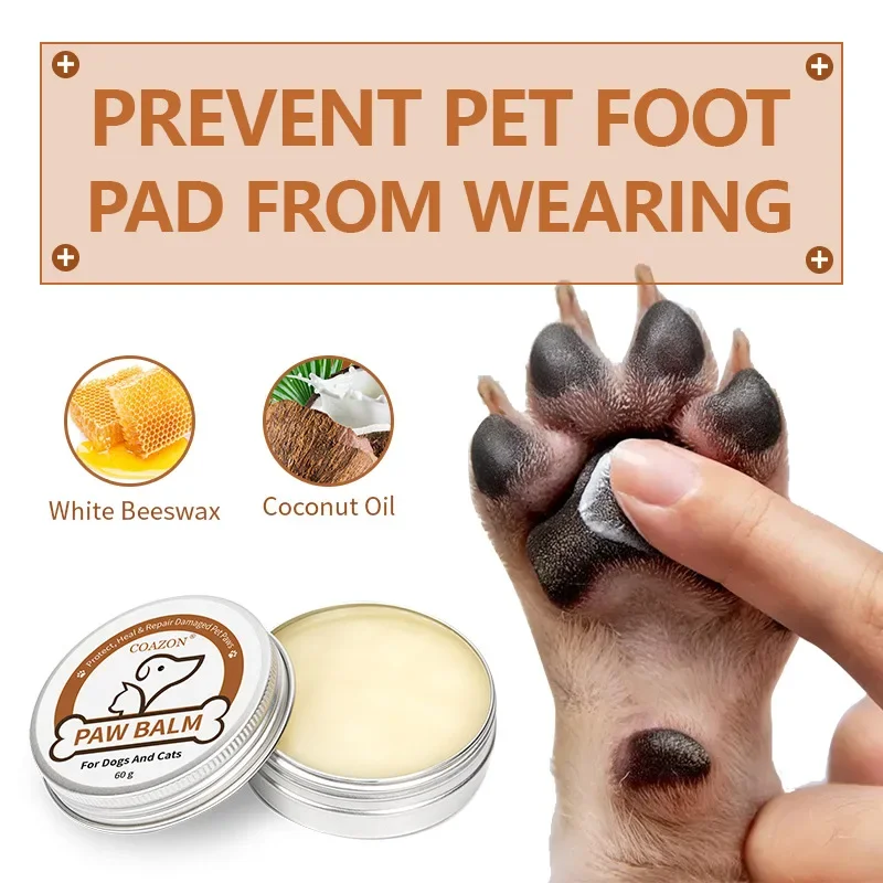 Cross border spot COAZON Pet Paw Cream Cat and Dog Paw Foot Moisturizing and Moisturizing Care Cream 60g