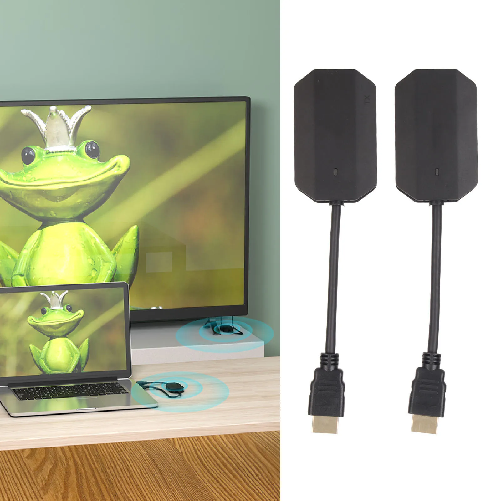 

5G Wi-Fi беспроводной HDMI-передатчик приемник 4K Plug Play двухрежимный удлинитель дисплея комплект для ноутбука, телефона, ТВ, ПК, домашнего кинотеатра