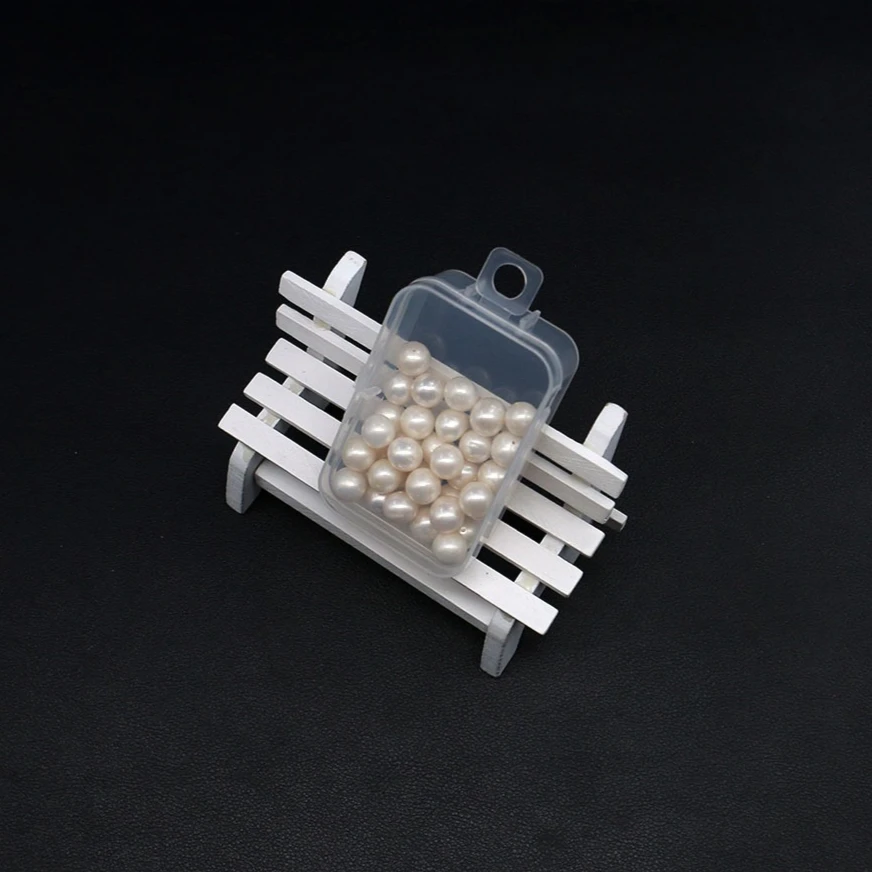 4Pcs Mini Clear Plastic Storage Box 43x66mm Jewelry Ornament Office Case Transparent Organizer Multifunctional Portable Boxes