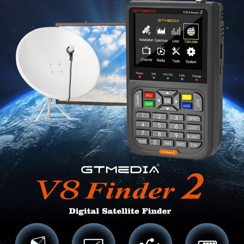 V8 Finder2 DVB-S2 1080P Satellite Finder meter VS ST-5150 V8 FINDER PRO WS-6933 WS-6980 WS-6906