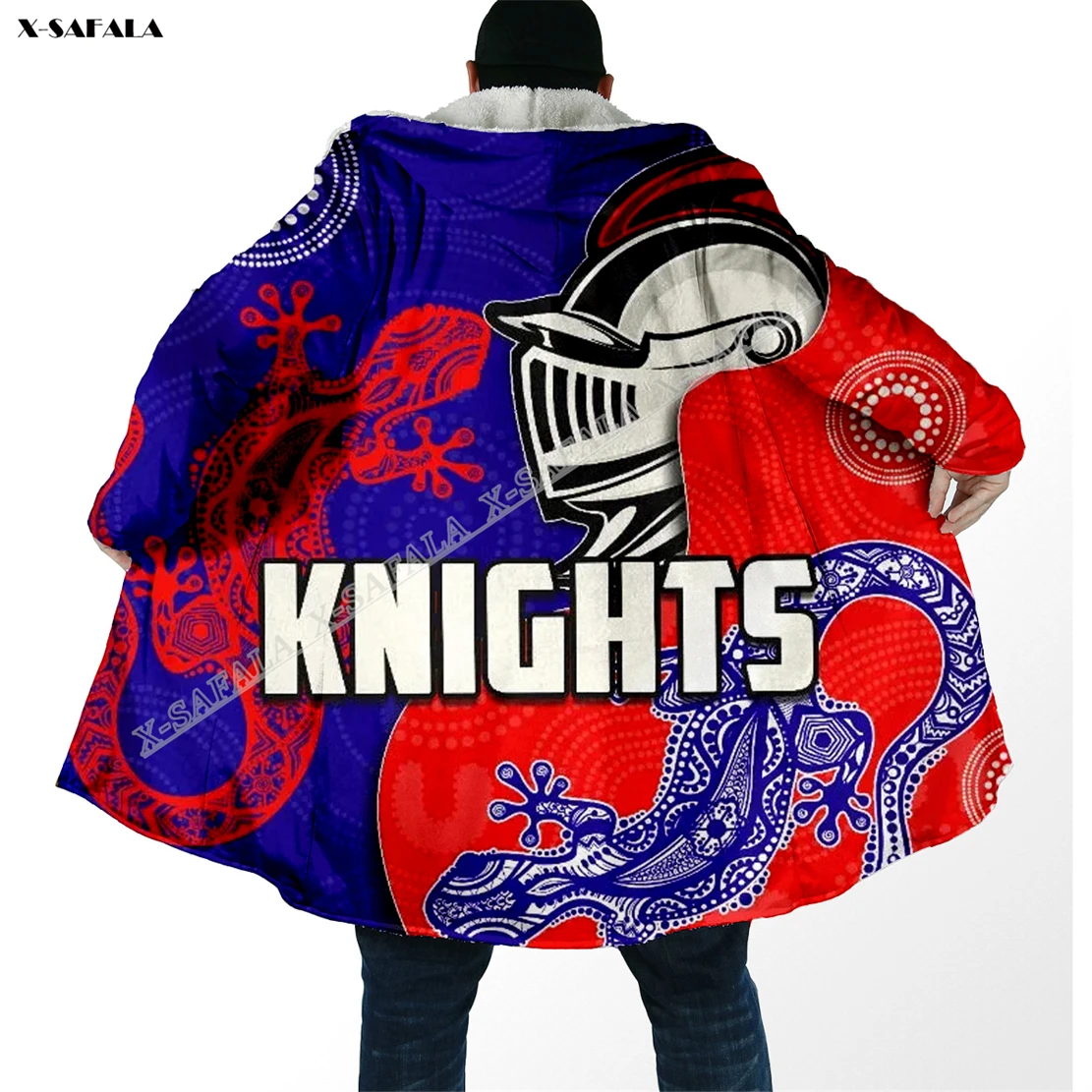 

Australia Rugby Rabbitohs Sharks Titans Bulldog Knight Eagle 3D Printed Overcoat Hooded Blanket Coat Fleece Men Female Cloak