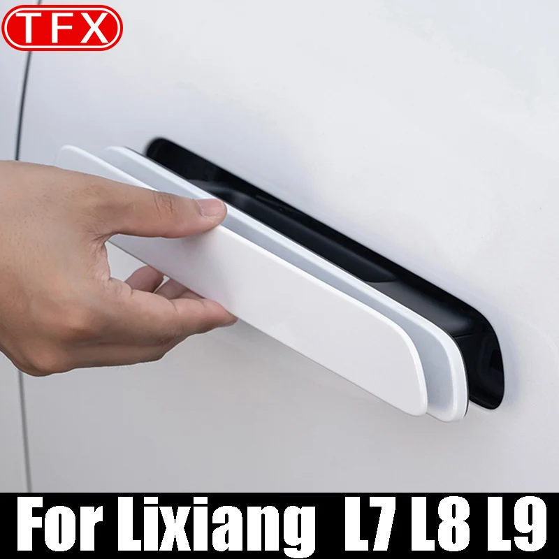 

For Lixiang L9 L8 L7 Car Styling Door Handle Protection Sticker Outer Handle Decorative Strip Anti-Scratch Automotive Products