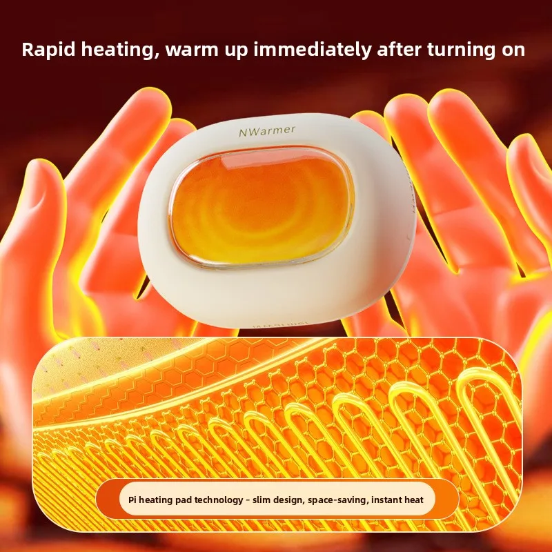 2025 New magnetic hand warmer, heating scarves, 2-in-1 USB charging, for cervical hot compress