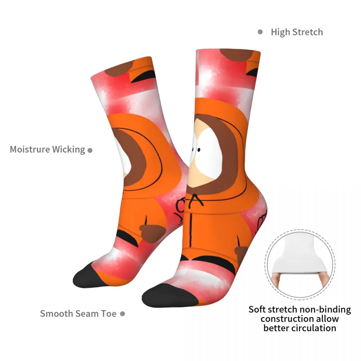 Adults Men Socks Souths Parks Stockings Winter Harajuku Comfortable Socks Design Outdoor Sports Anti Sweat Socks