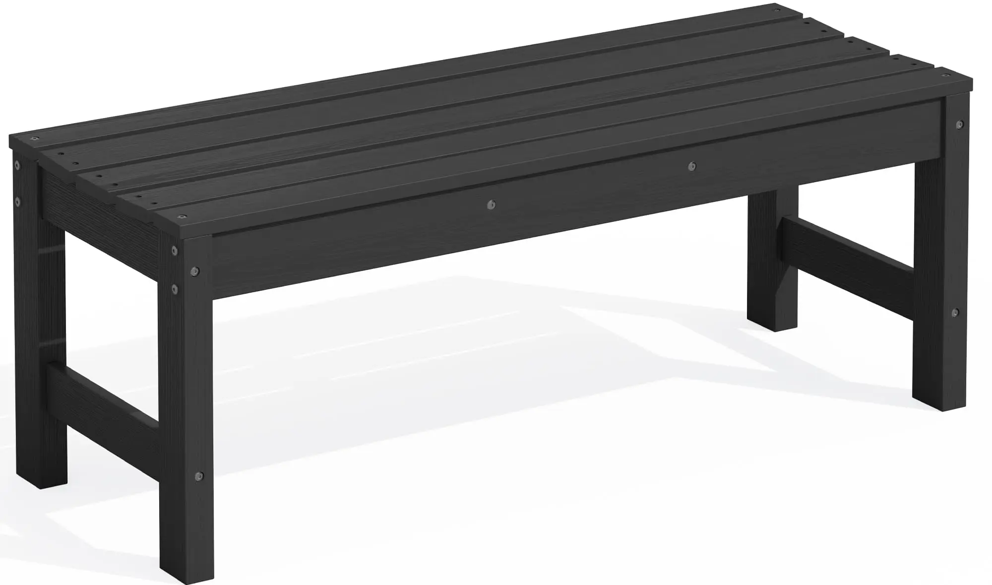 2-Person Backless Outdoor Bench 56 Inches, Aruba