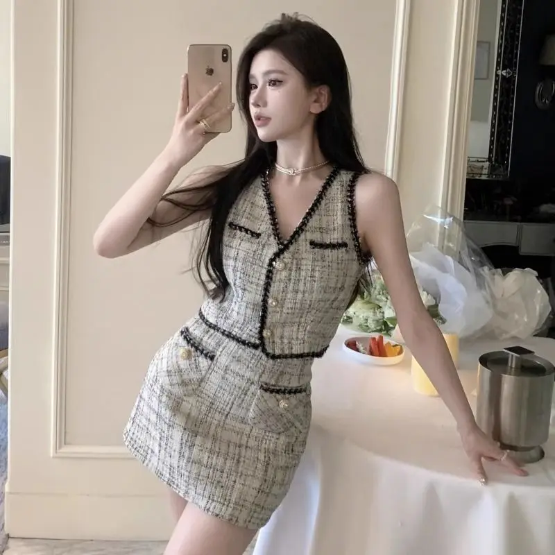 Conjunto de Dos Piezas con Fragancia E y Femenina, Diseño Sensacional, Talla Pequeña, Conjunto Cleto, Atuendos Mode...