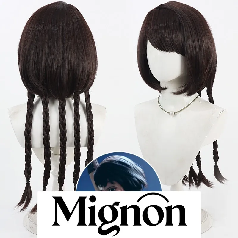 츠루네: 카제마이 고등학교 궁도부 오노기 카이 코스프레 가발, 오렌지-레드 티즈드 루츠