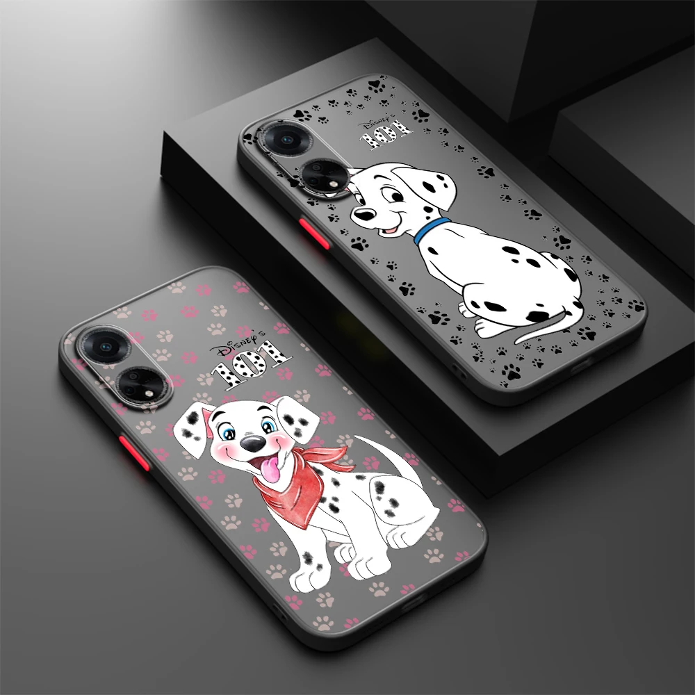 101 Spotted Dog Disney Cute Frosted Translucent For OPPO X5 X3 A54S A5 A94 A16 A53S A57 A74 A72 A96 A98 A78 5G Back Phone Case