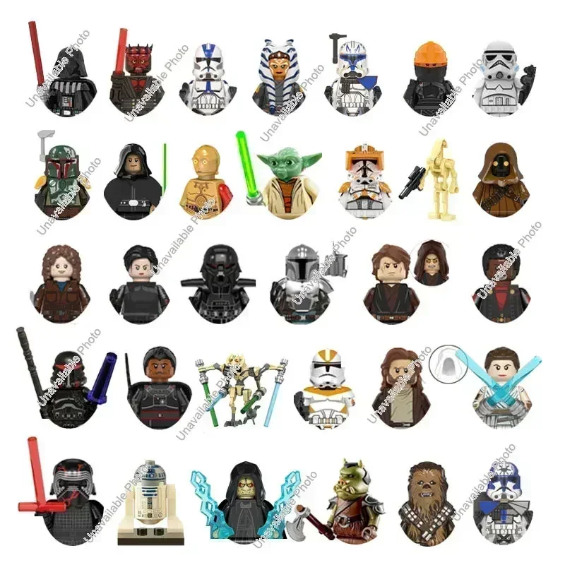 Hot Speelgoed Kloon Star Wars Mandalorians Bouwsteen Stormtroopers Luke Skywalker Boba Fett Obi-Wan Dath Vader Action Figure Speelgoed