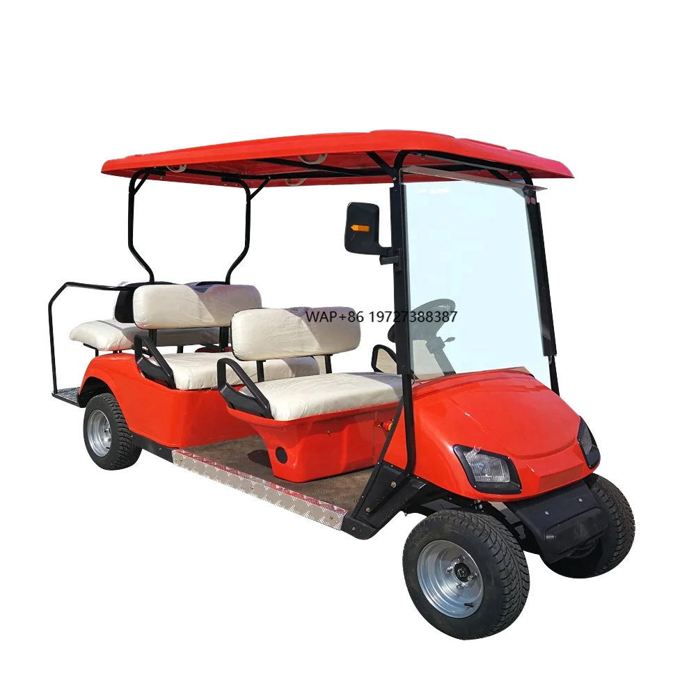 High Quality 4-Seater Mini Electric Golf Carts by Club Car Fast Efficient Curtis Controller 48V Aluminium EEC DOT GCC Certified