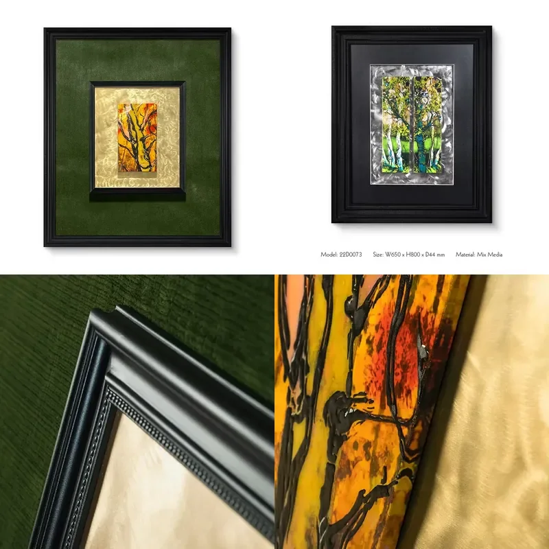 for Exquisite High Quality 3D Wall Art Frame Painting Resin Handmade Interior Decoration  Villa Model