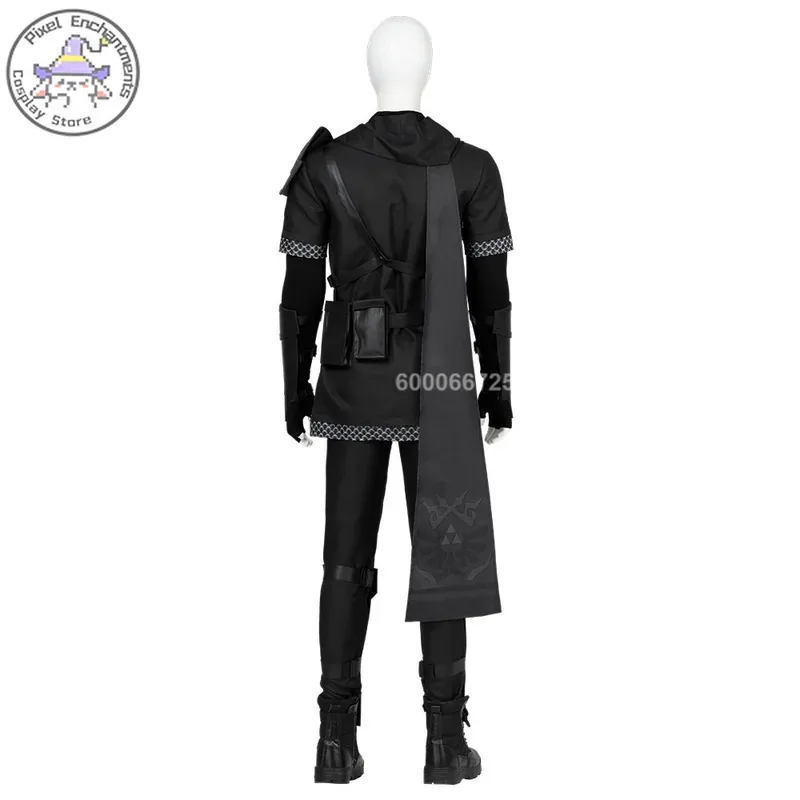 

Dark Armor Link Main Purya-Inspired Cosplay Male RPG Game PGEM Costume Set Black3;f'6,c;7.y;