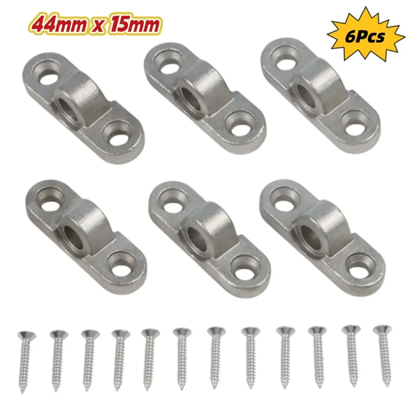 6Pcs Stainless Steel Awning Eyelets Wall Eyelets For Caravan Motorhome Tent Sunshade Fixing Buckle RV Parts Accessories