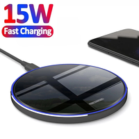 Chargeur rapide sans fil pour téléphone portable, 15W, chargeur pour iPhone 15, 14 Pro Max, Samsung, Xiaomi, induction, charge r