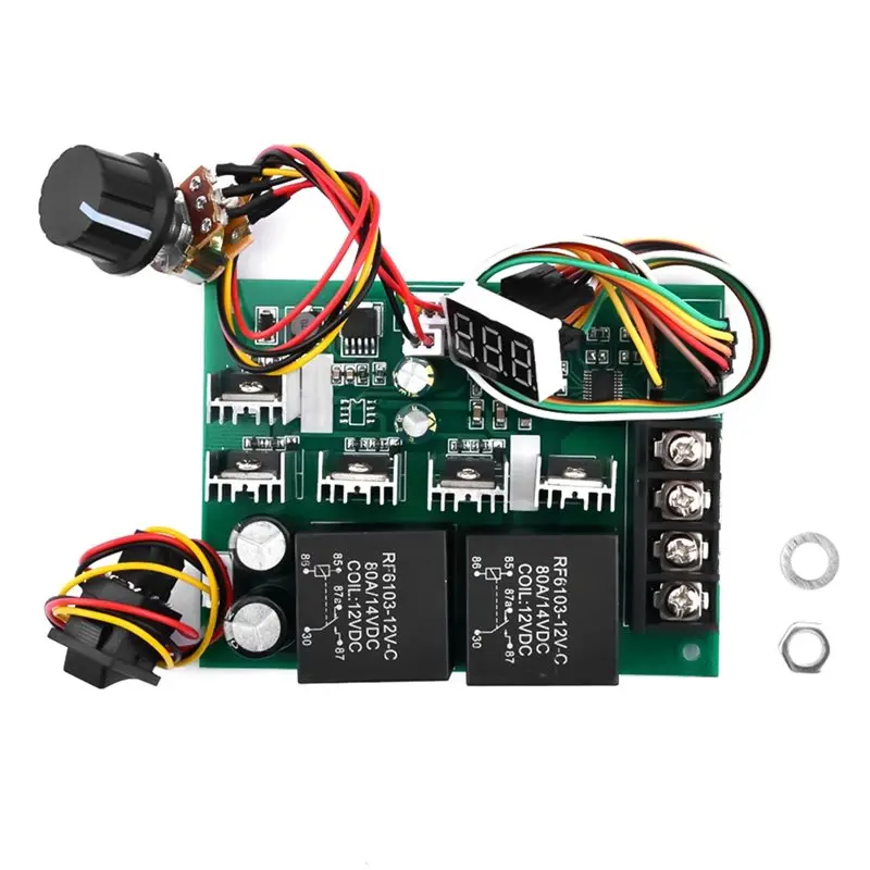 PHFU-Adjustable Drive Module PWM DC Motor Speed Controller DC 10-55V Digital LED Display Input MAX 60A 12V 24V 36V 48V