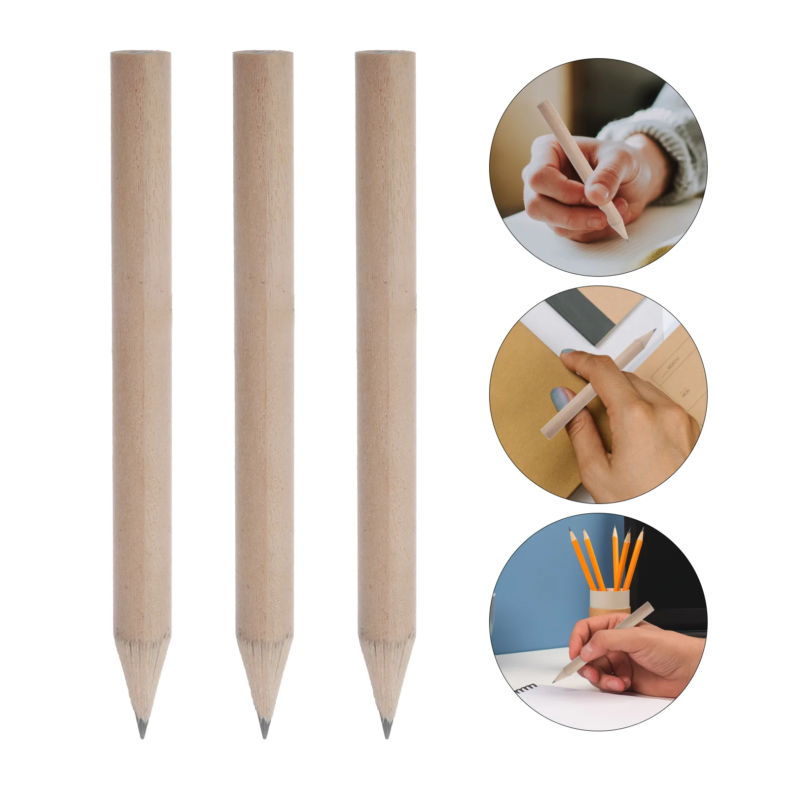 

60 Pcs Pencil Golf Short Pencils Mini for School Fat Pastel Kids Writing Toddler Beginners Children Small