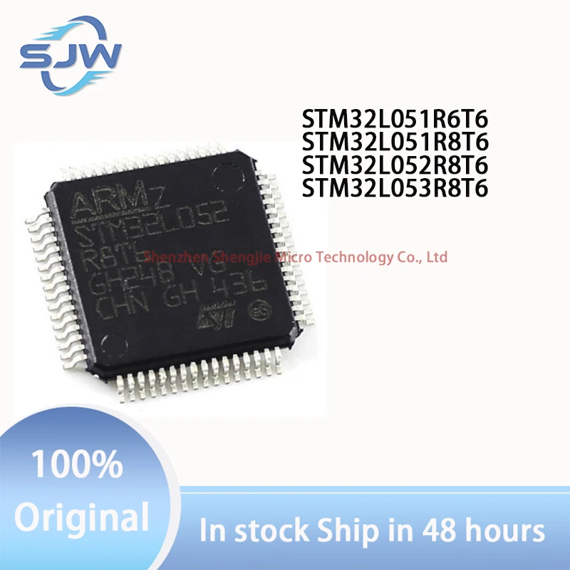 STM32L051R6T6 STM32L051R8T6 STM32L052R8T6 STM32L053R8T6 encapsulation LQFP-64 32-bit microcontroller chip