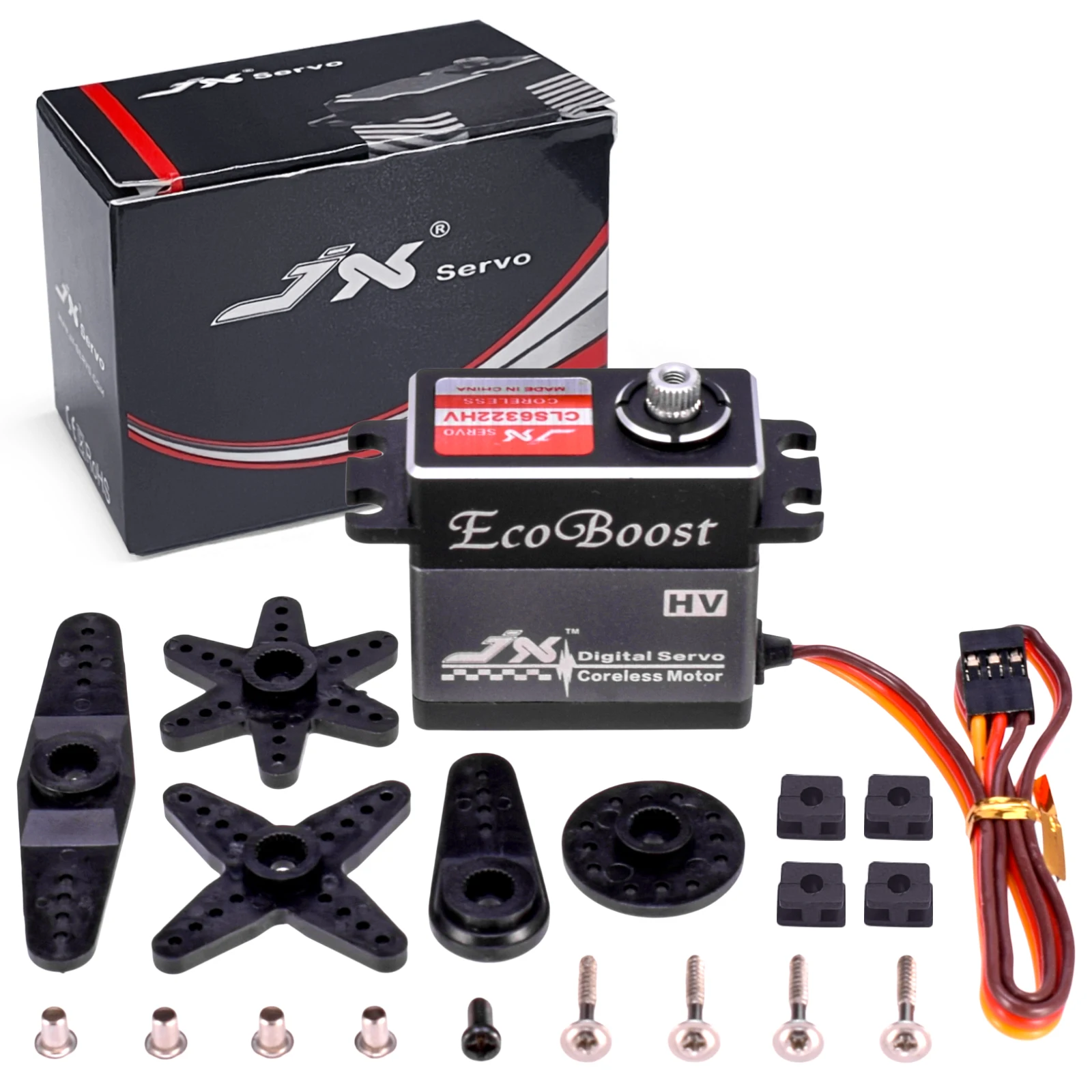 

JX Servo CLS6322HV 21KG Torque High Voltage Metal Gear Coreless Digital Servo For RC Helicopter