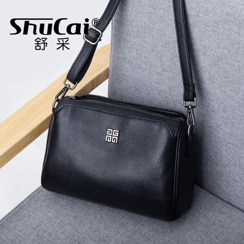 Fashion Luxurious Designer Crossbody Bag Genuine Leather Soft Messenger Bags For Ladies Zipper small Woman Bag Female Bags