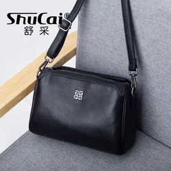 Fashion Luxurious Designer Crossbody Bag Genuine Leather Soft Messenger Bags For Ladies Zipper small Woman Bag Female Bags