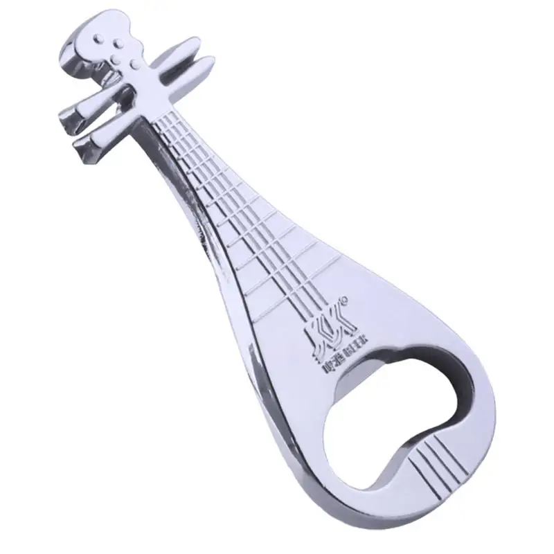 Guitar Bottle Opener Pipa Shape Bar Bottle Opener Beer Cap Catcher Pocket Beer Opener Tool For Soda Kitchen Gadgets