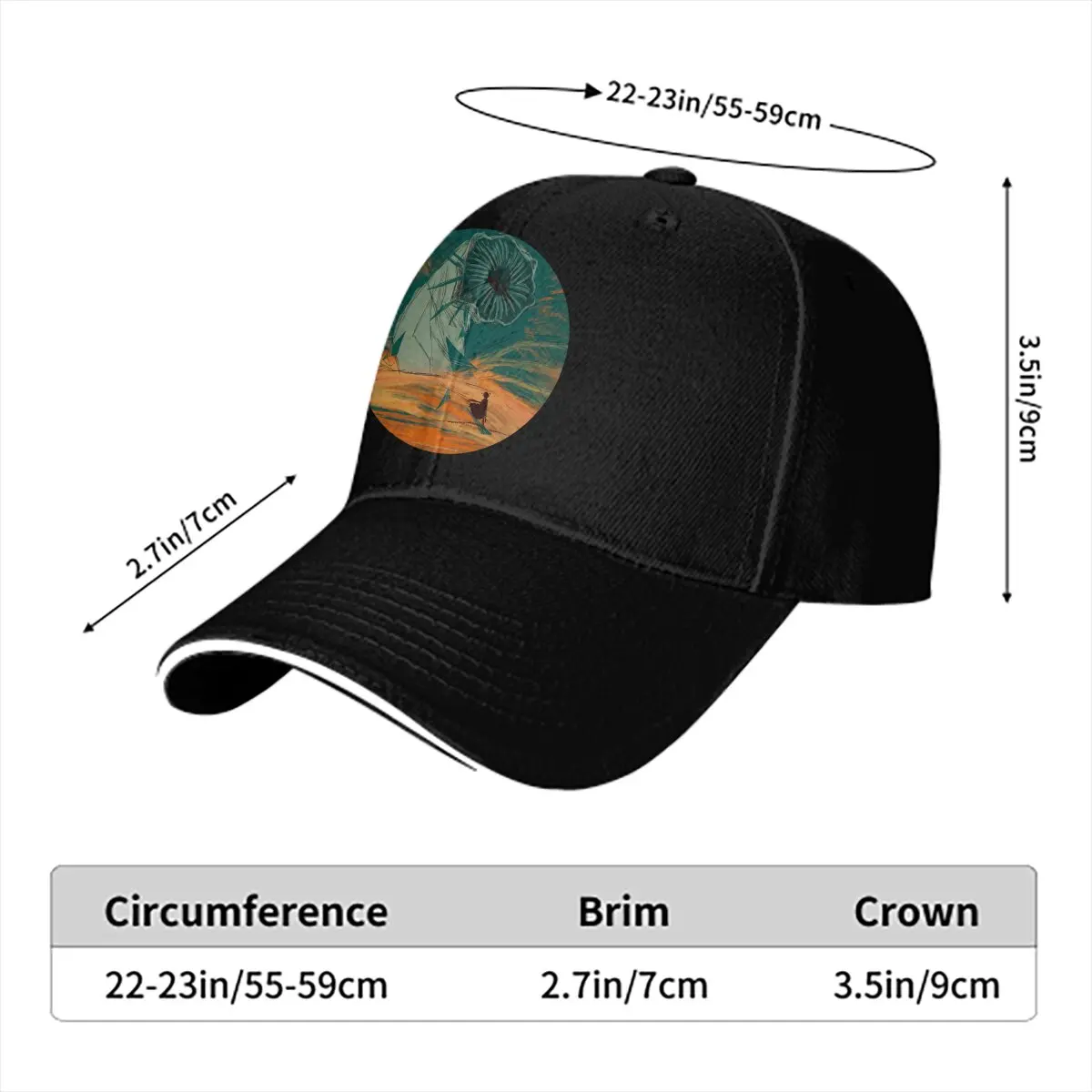 Dune Chronicles Sci-Fi Movie Multicolor Hat Peaked Women's Cap Retro Personalized Visor Protection Hats