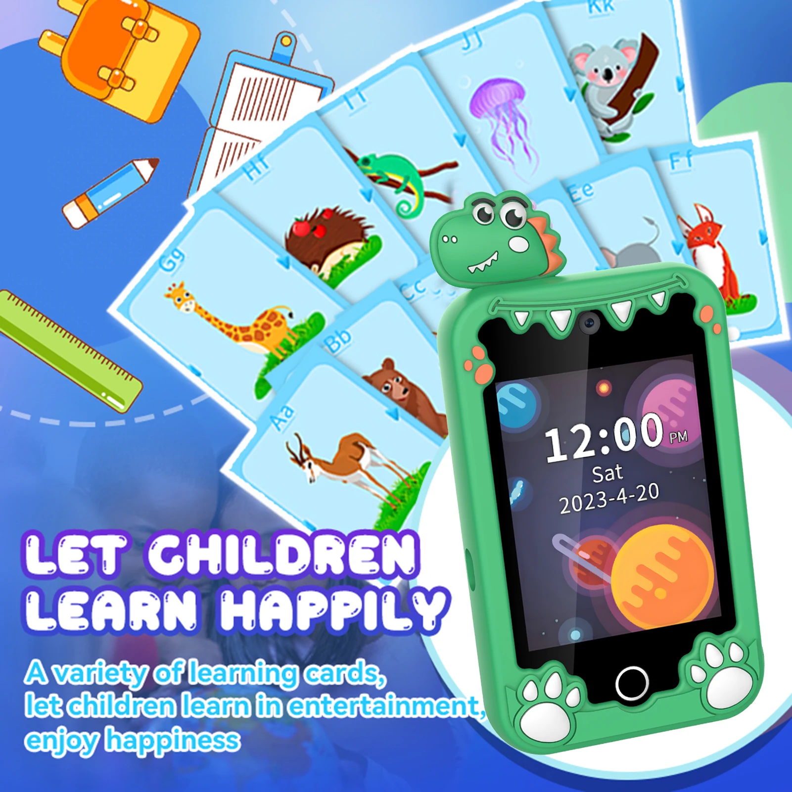 

【New】Children's Smart Phone Children's Smart Phone Touchscreen Multi-function Learning Education with Camera and Games