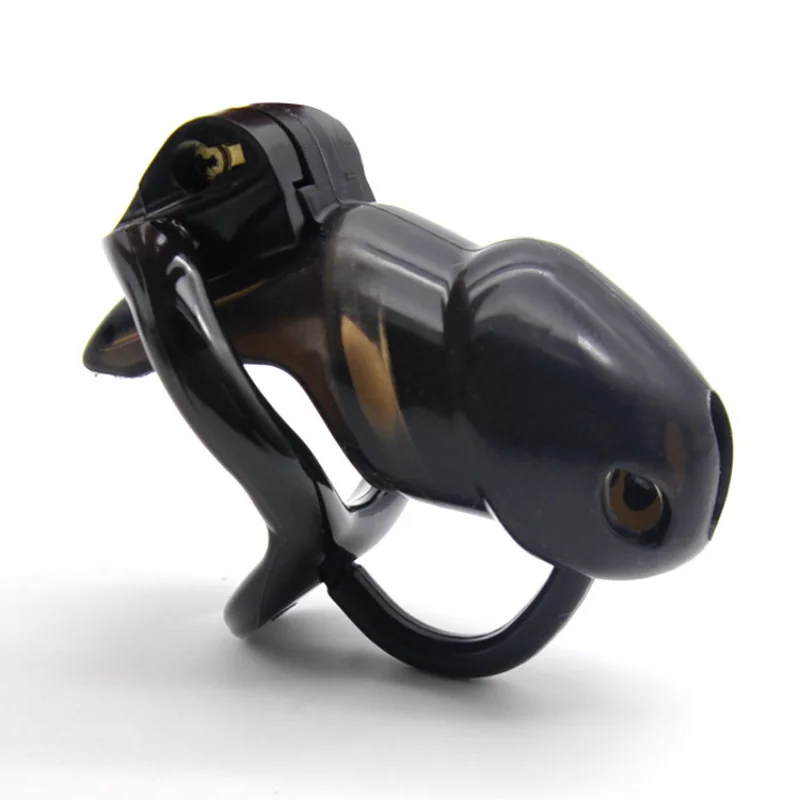New HT Men\'s Short Sting Silicone Resin Chastity Cage Fun Supplies Chastity Penis Lock Bond Belt Fetish Sex Toys for Man Play