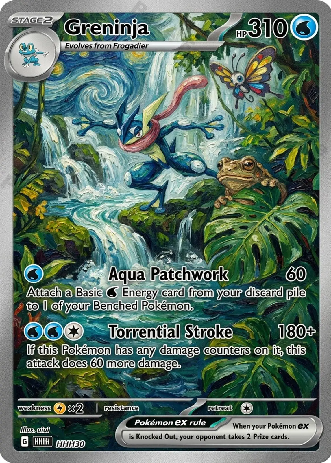 Pokemon Cards PTCG Impressionist Oil Painting Style Custom Gyarados Mew Venusaur Collection Cards Rare Cards Set Pokemon Gift