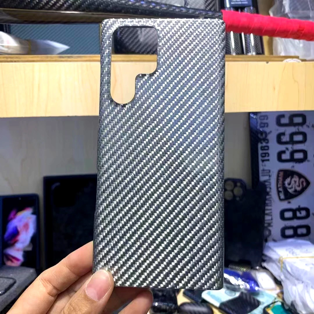 

New! Real Aramid Fiber Carbon Fiber For Samsung Galaxy S22 Plus ， Ultra Thin Business Phone For S22 Ultra CASE Cover