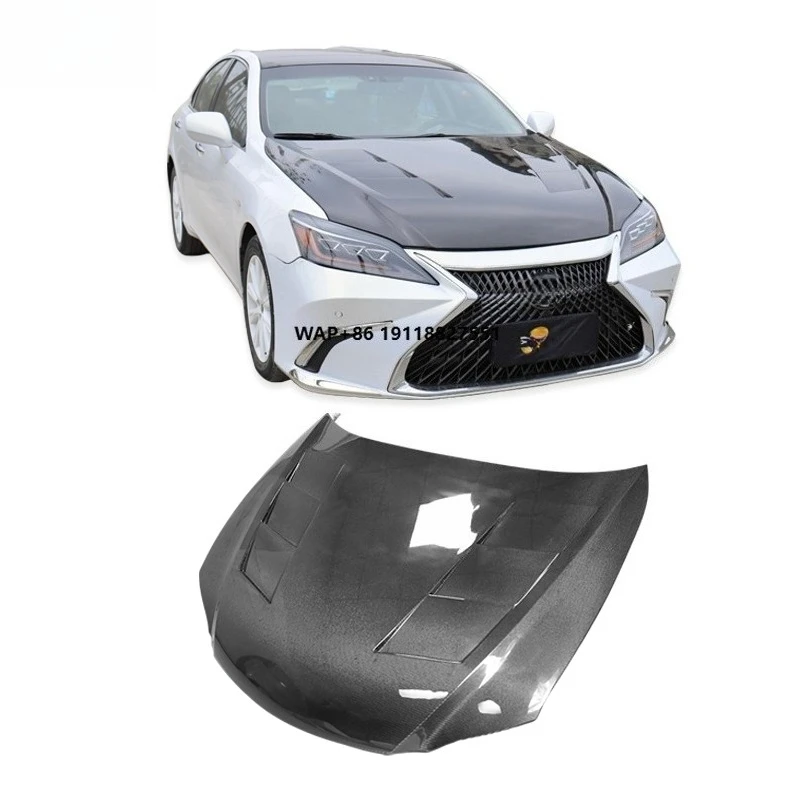 

Hot Selling 2006-2012 for ES Upgraded MBJ Style Engine Hood Carbon Fiber Car Bonnet with Bolts Premium Car Accessories