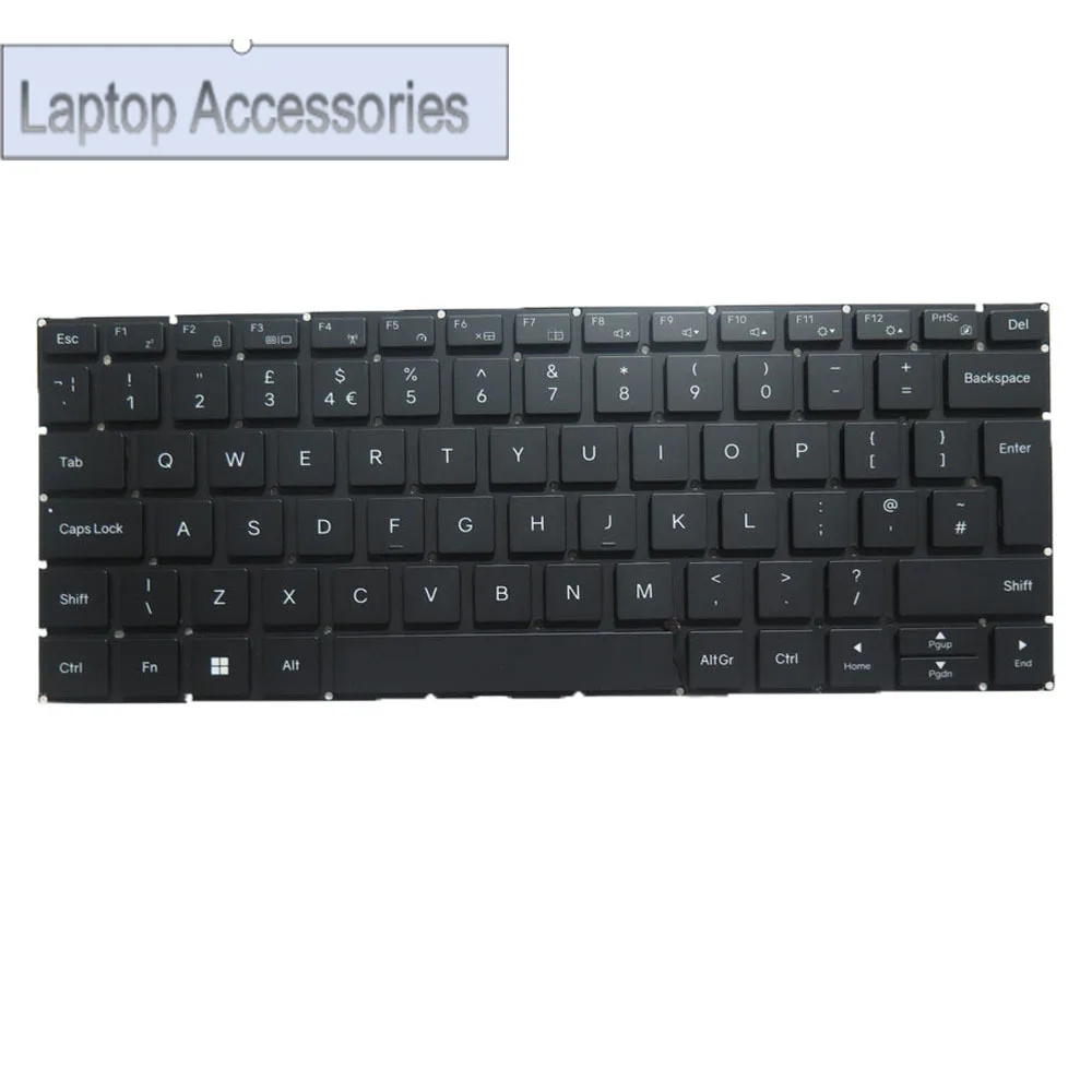 F Laptop RGB Backlit/No Backlit Paper Keyboard For Tongfang GX4HRXL GX4MRXL GX4HRXL-BWP United Kingdom UK/GB Black No Frame New