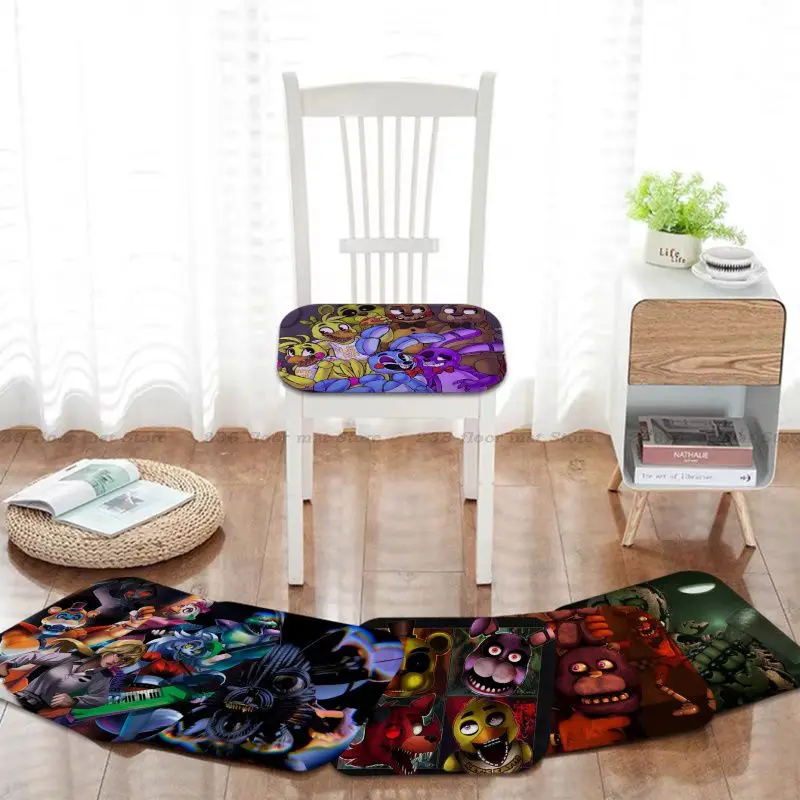 Fnaf Five-nights-At-Freddys Cushion Mat Tie Rope Dining Chair Circular Decoration Seat For Office Desk Cushions Home Decor