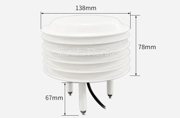 Low Cost Weather Station Sensors IP68 Protection Solar Radiation Shield