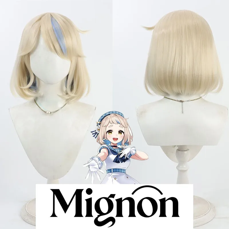 

Nijisanji VTuber Machida Chima парик для косплея летний наряд двухцветный подарок на Хэллоуин