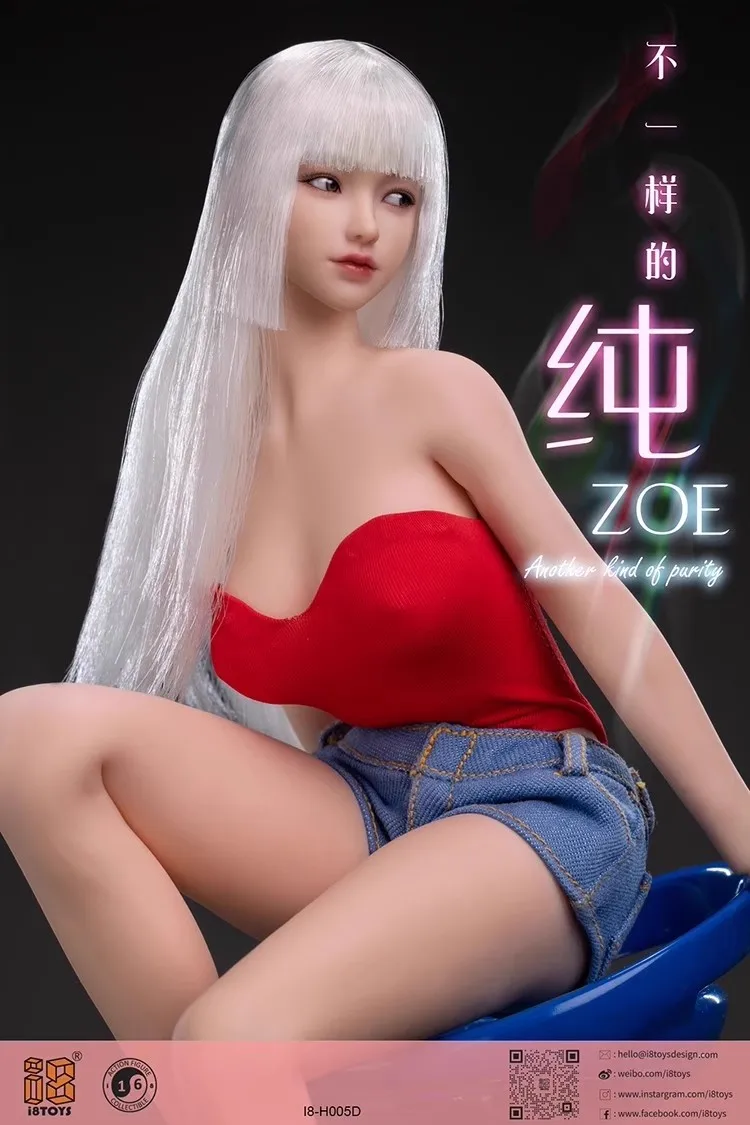 I8Toys I8-H005 1/6 المحمول العين أنثى رئيس نحت لعبة مجسمة الملحقات صالح 12 ''عمل أرقام الجسم في الأوراق المالية