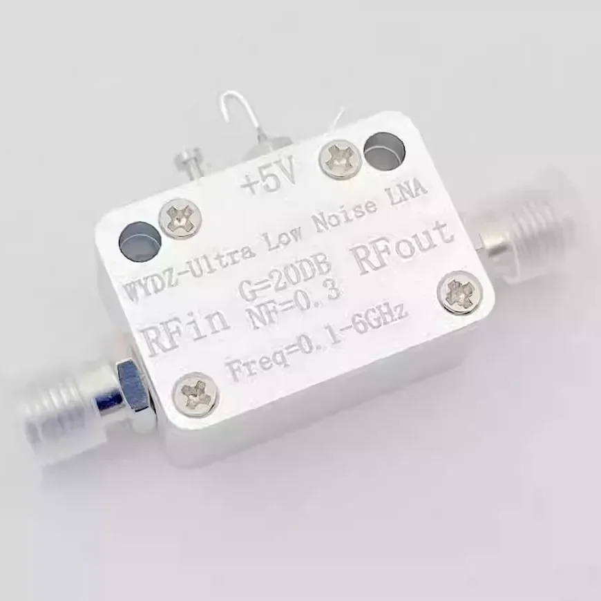100M-6GHZ 20DB Ultra Low Noise LNA Amplifier NF=0.3 RF Drive Signal Receiver RF POWER Amplifier FM Radio VHF UHF 915MHZ 5.8Ghz image 4
