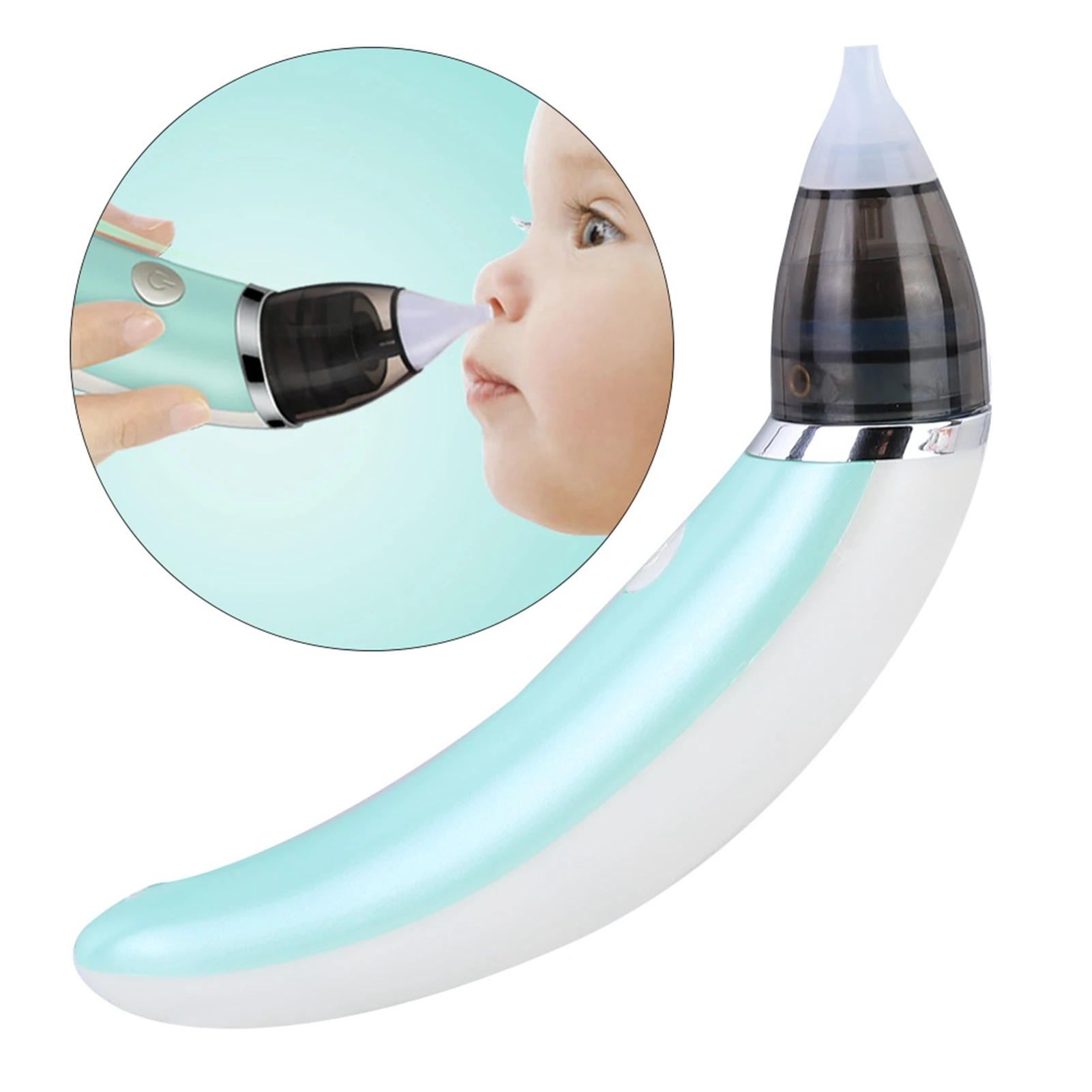 2 in 1 Electric Vacuum Ear Nose Cleaner Nasal Aspirator Suction Multi‑Function Earwax Remover