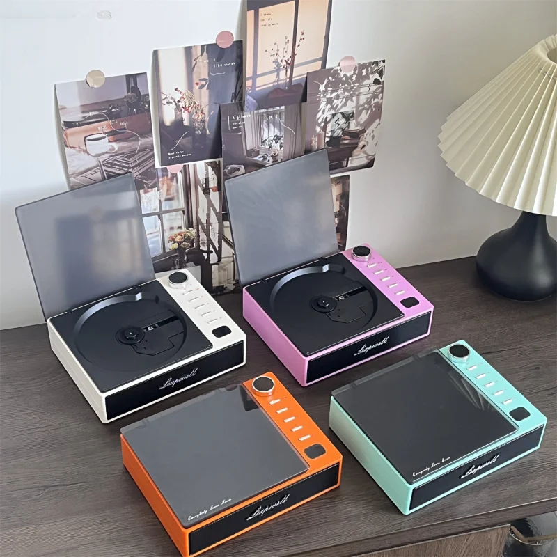 

CD201 Portable CD Player with Bluetooth HiFi Sound Retro Design Remote Control Headphone AUX Cable Power Cord Boom box