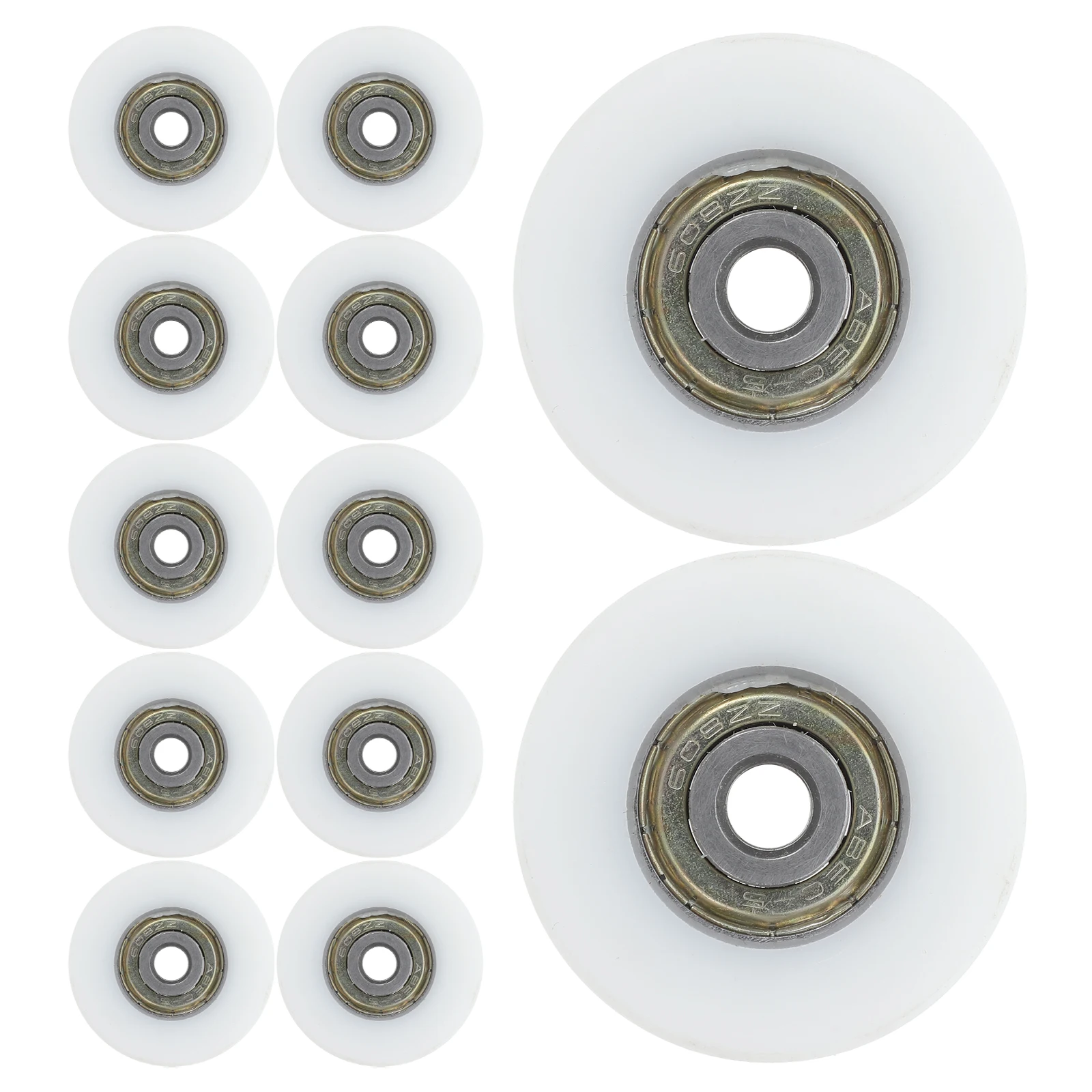 

12pcs Sliding Door Pulley Wheel Bearing U Track Hardware Smooth Operation Durability Easy Installation Versatile