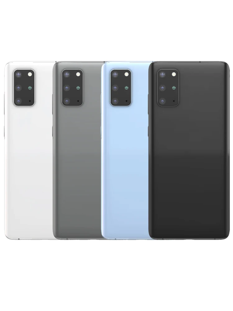 Pour Samsung Galaxy S20 Plus batterie couverture arrière panneau de verre porte arrière boîtier lentille de caméra remplacer