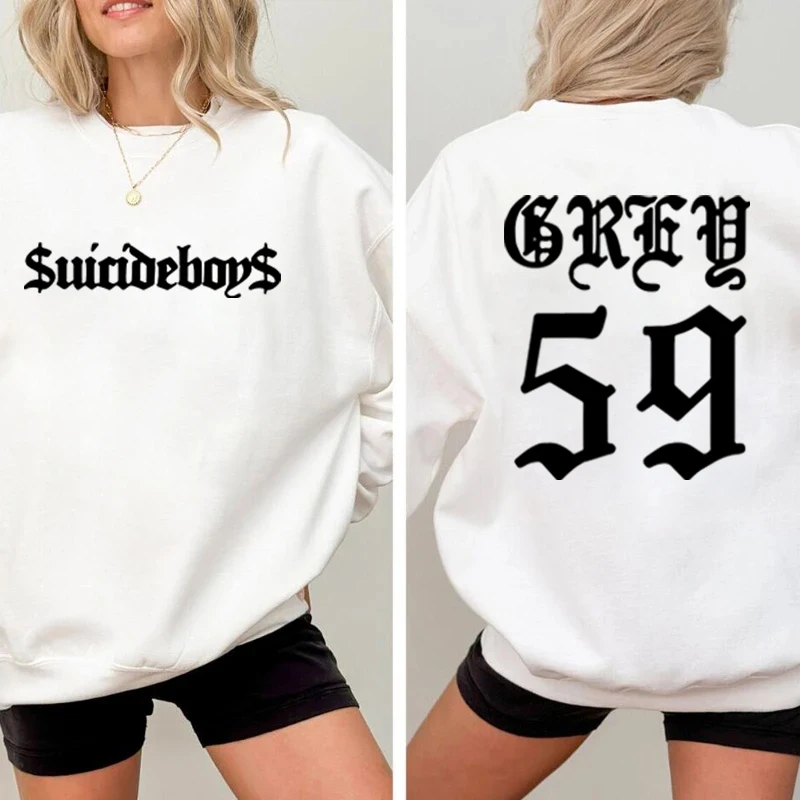 Suicideboys Fan Gift Hip-Hop Style O-Neck Short-Sleeved Crew Neck Sweatshirt Suicideboys G59 Shirt Suicideboys Merchandise Album