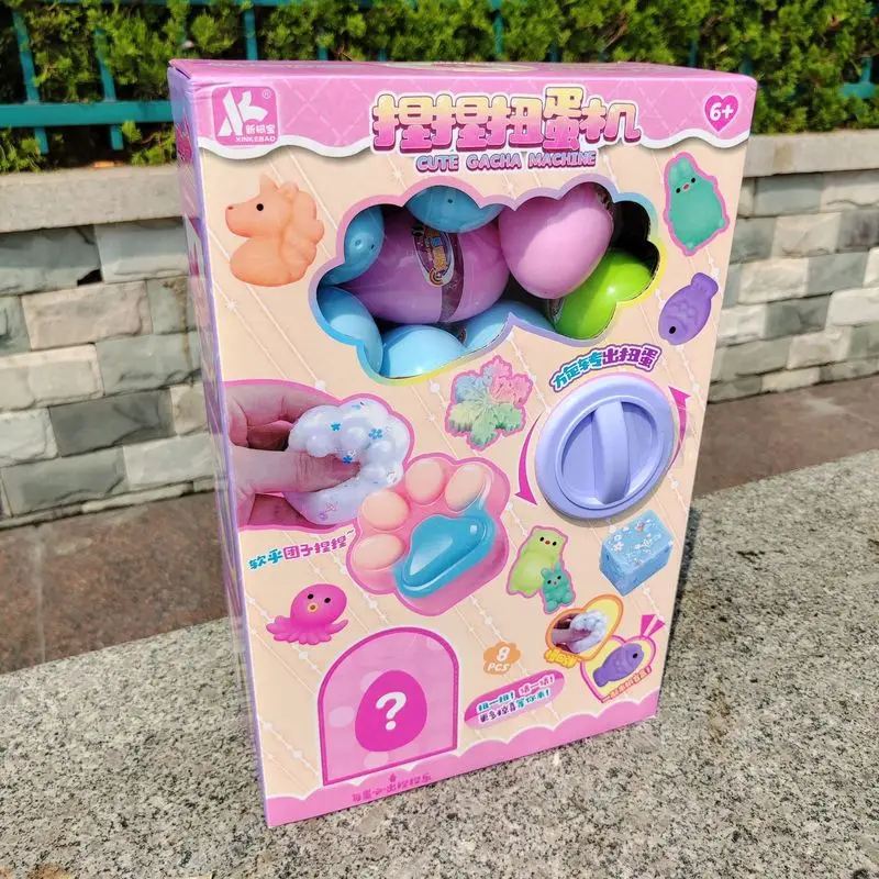 New decompression kneading and twisting egg machine blind box doll pendant children's decompression toy gift box wholesale