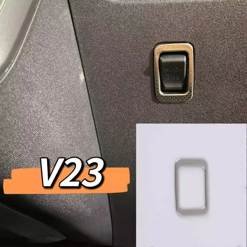 Interior Metal Sticker for ICAR V23, Central Control Rear Reading Light Frame Special Modification Trim