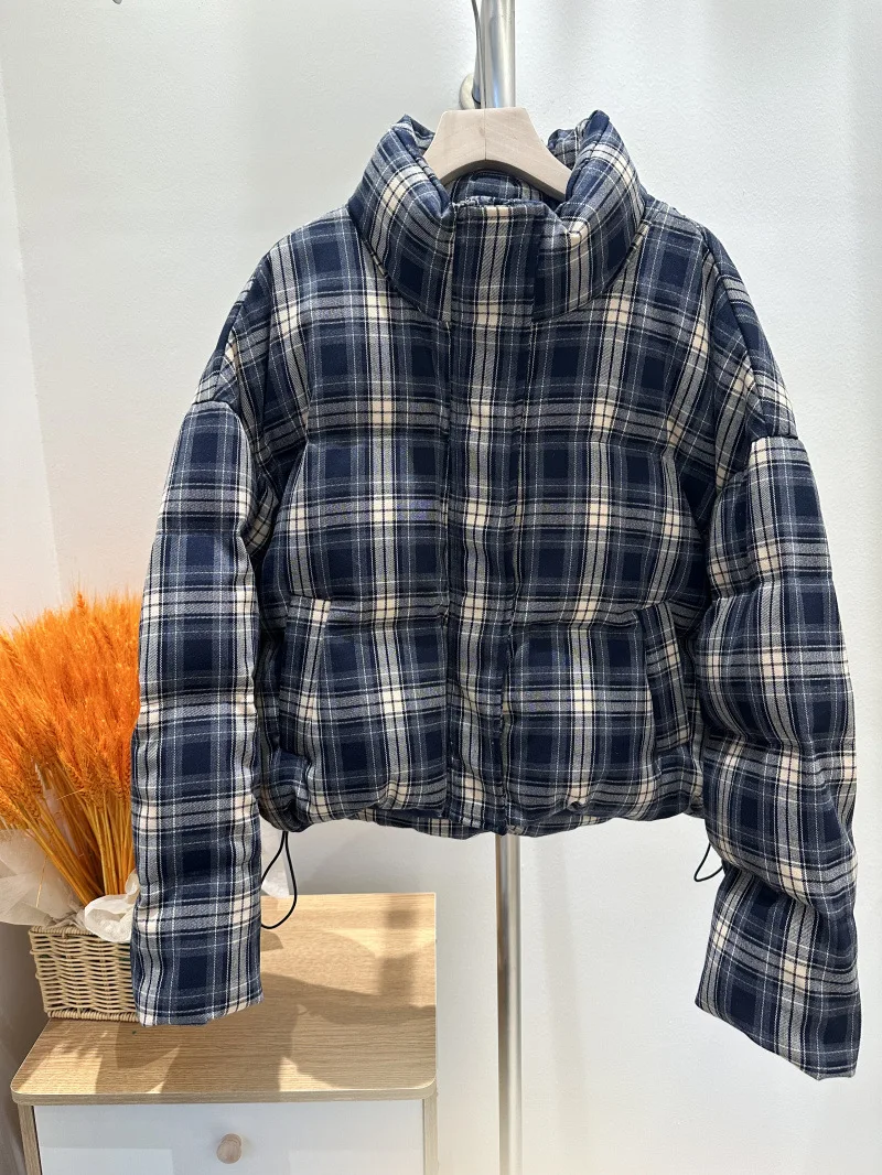 الشتاء نفخة شبكة الوقوف طوق أسفل سترة المرأة الأبيض بطة أسفل سستة باركر قصيرة أبلى الإناث سميكة الدافئة الرباط سترة #5