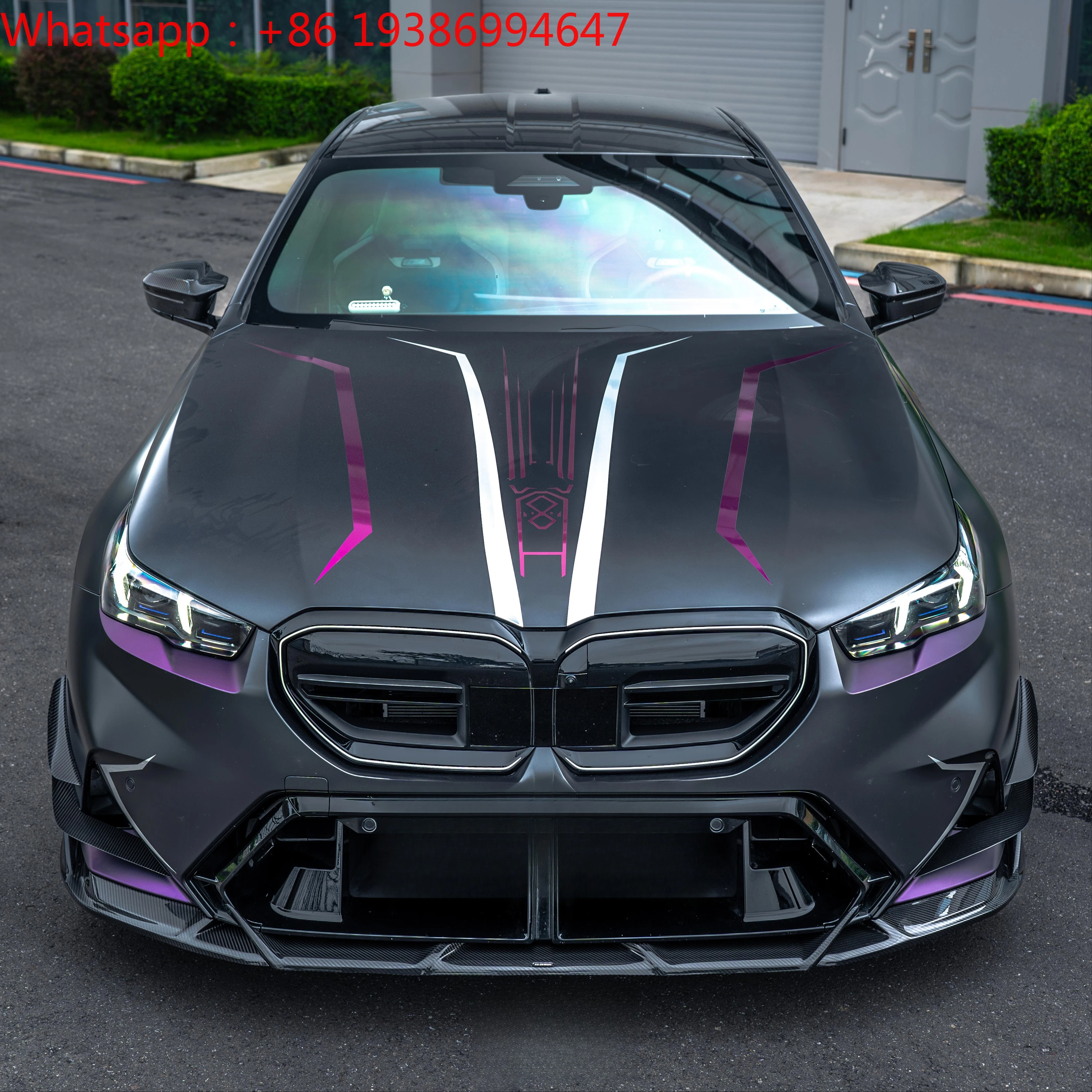For Dry Carbon Fiber Front Lip Suitable for M5 G90 Model Modification Accessories