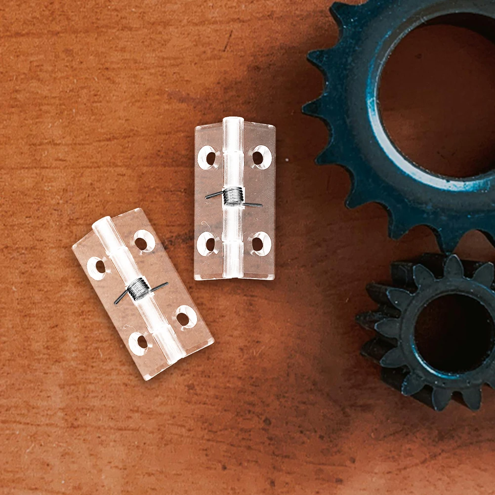 

6pcs Automatic Self-Closing Door Hinge Invisible Concealed Spring Loaded Acrylic Stainless Steel Hinges For Bedroom Garage