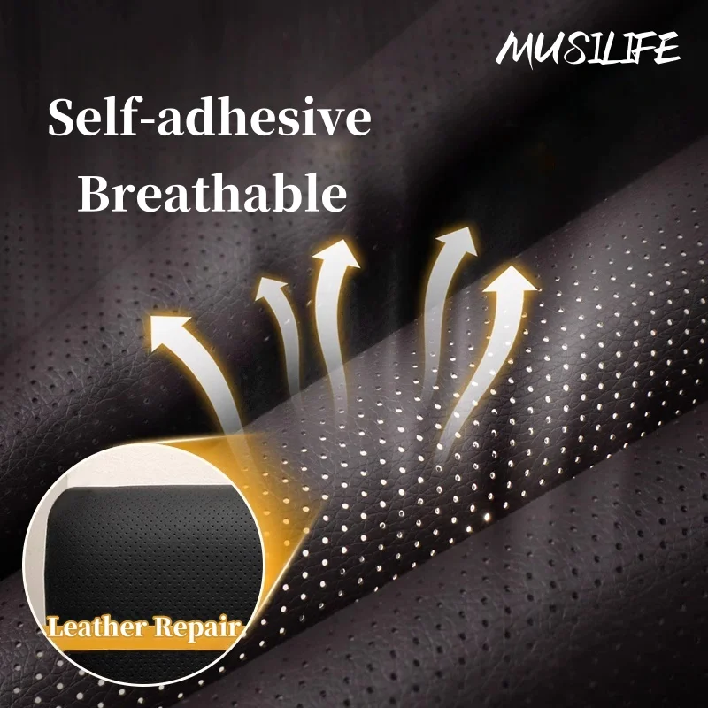 

Self-Adhesive Leather Breathable Repair for Furniture Car Seat Sofa Chairs Thicking Waterproof Faux Genuine Leather Patch Tape
